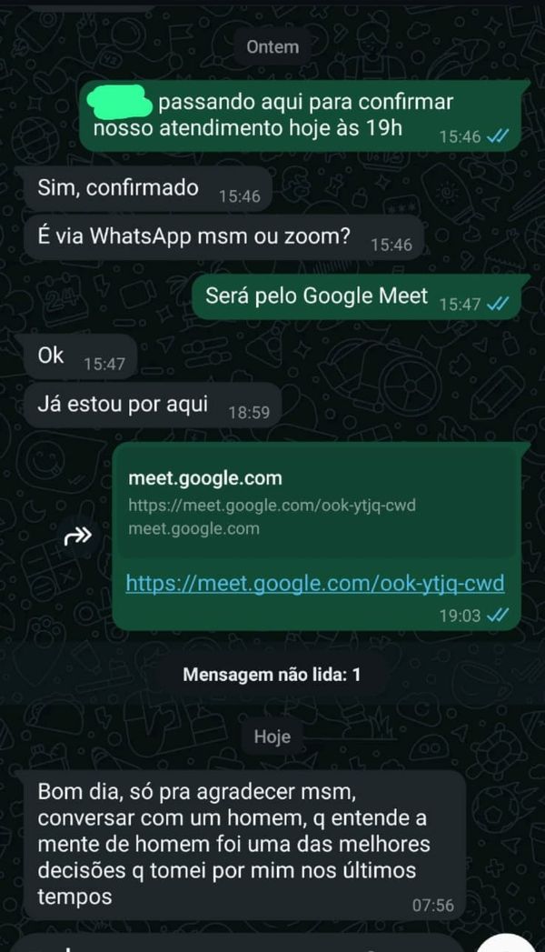Depoimento de cliente do João