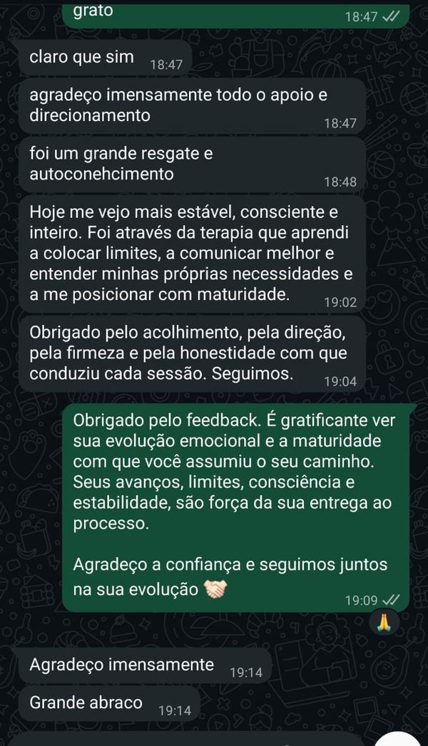 Depoimento de cliente do João