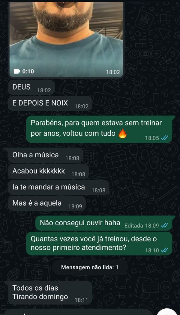Depoimento de cliente do João